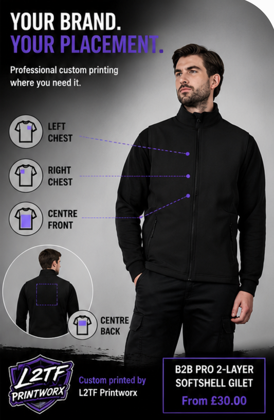 B2B - Pro 2-layer softshell gilet